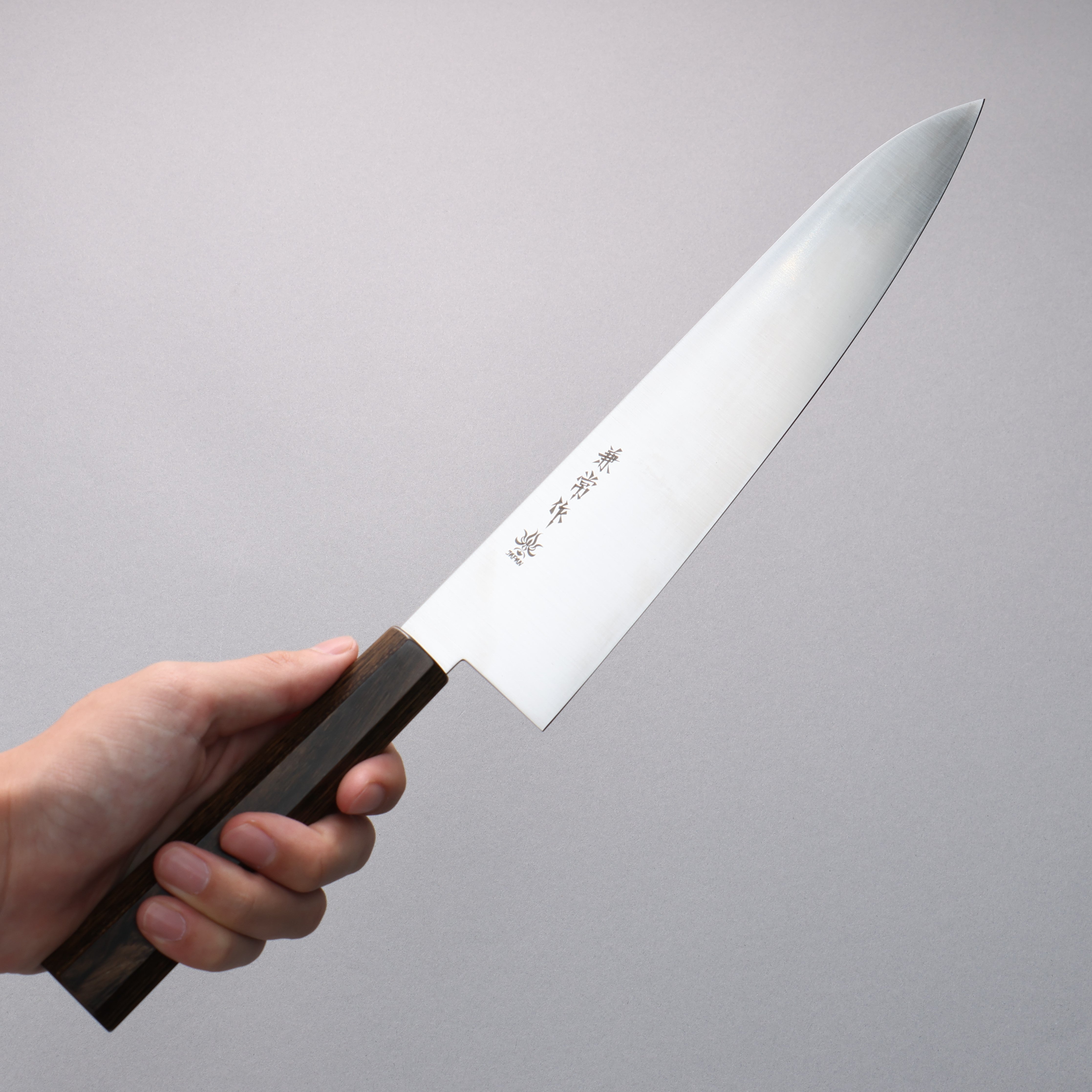 Kanetsune Ichizu VG10 Gyuto 240mm Brown Pakkawood Handle - Seisuke Knife