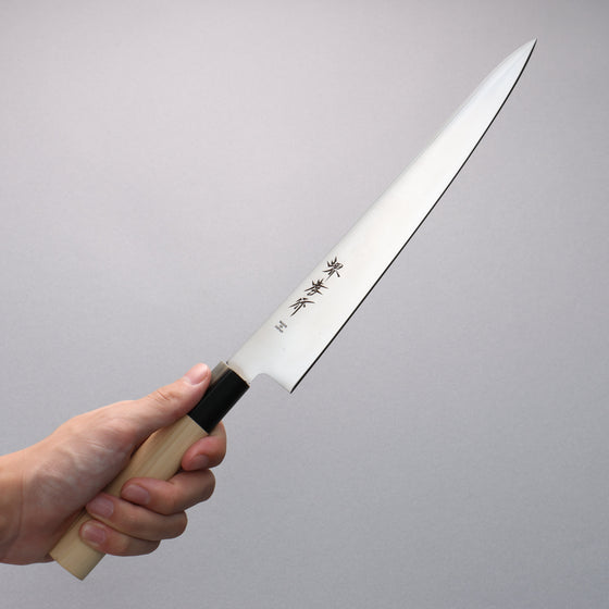 Sakai Takayuki INOX Steel Sujihiki 240mm Magnolia Handle - Seisuke Knife