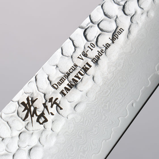 Sakai Takayuki VG10 33 Layer Damascus Gyuto 210mm Live oak Lacquered (Kouseki) Handle - Seisuke Knife