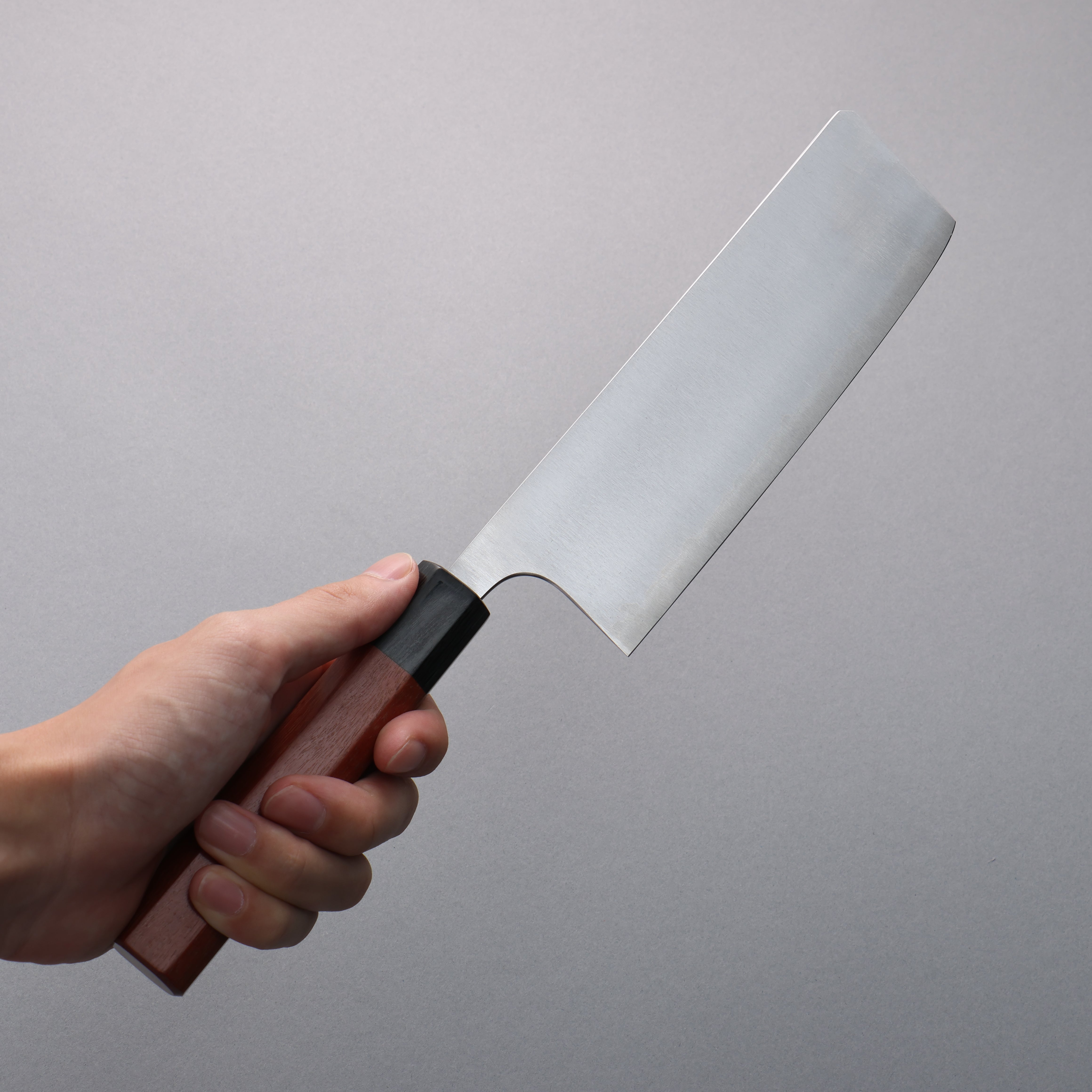 Shibata Takayuki Koutetsu Blue Super Nakiri  165mm Jarrah Handle - Seisuke Knife