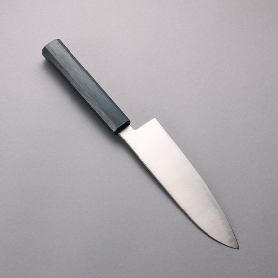 Seisuke Blue Super Migaki Polish Finish Santoku  180mm Blue Lacquered Handle - Seisuke Knife