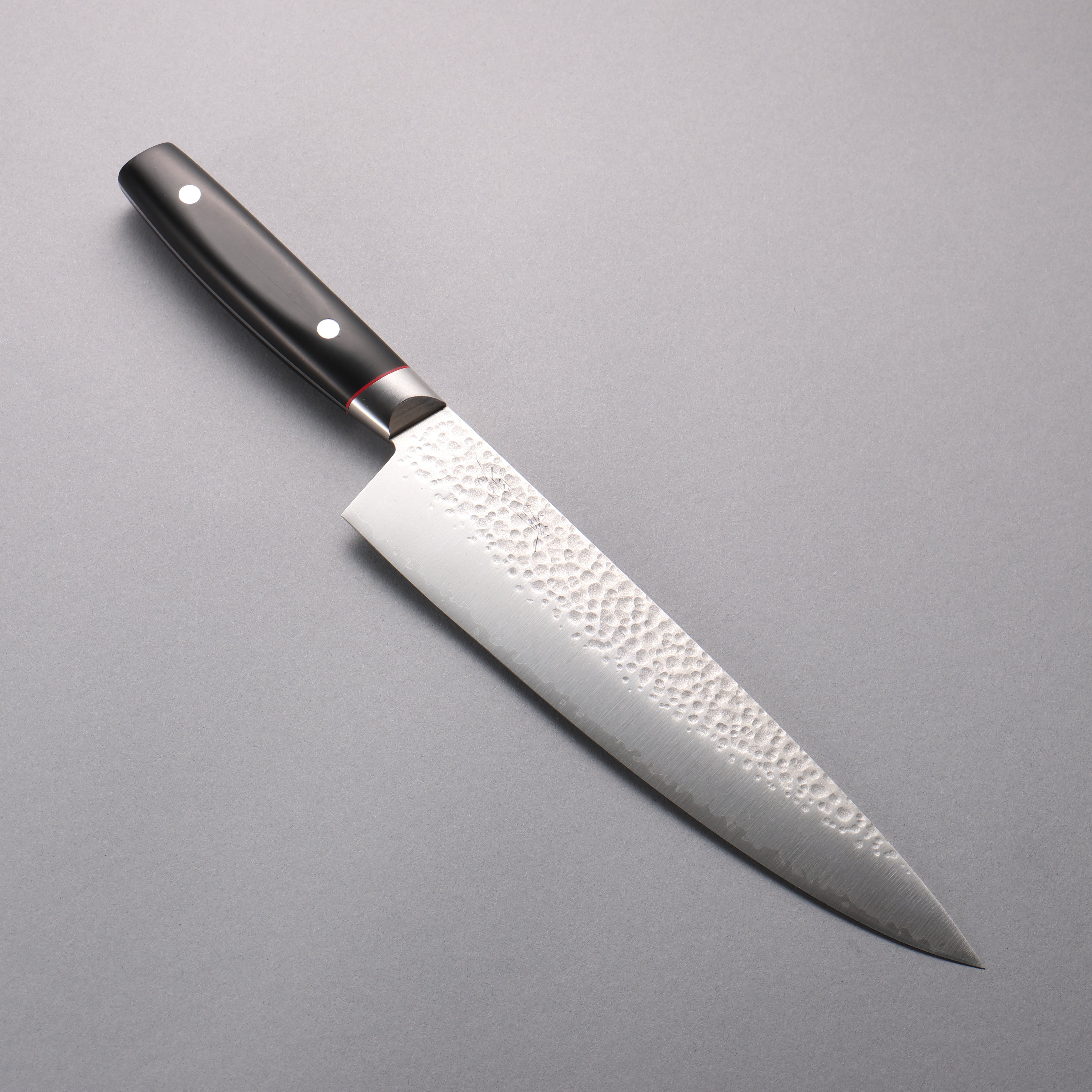 Seisuke PRO-J VG10 Hammered Gyuto 230mm Black Micarta Handle - Seisuke Knife