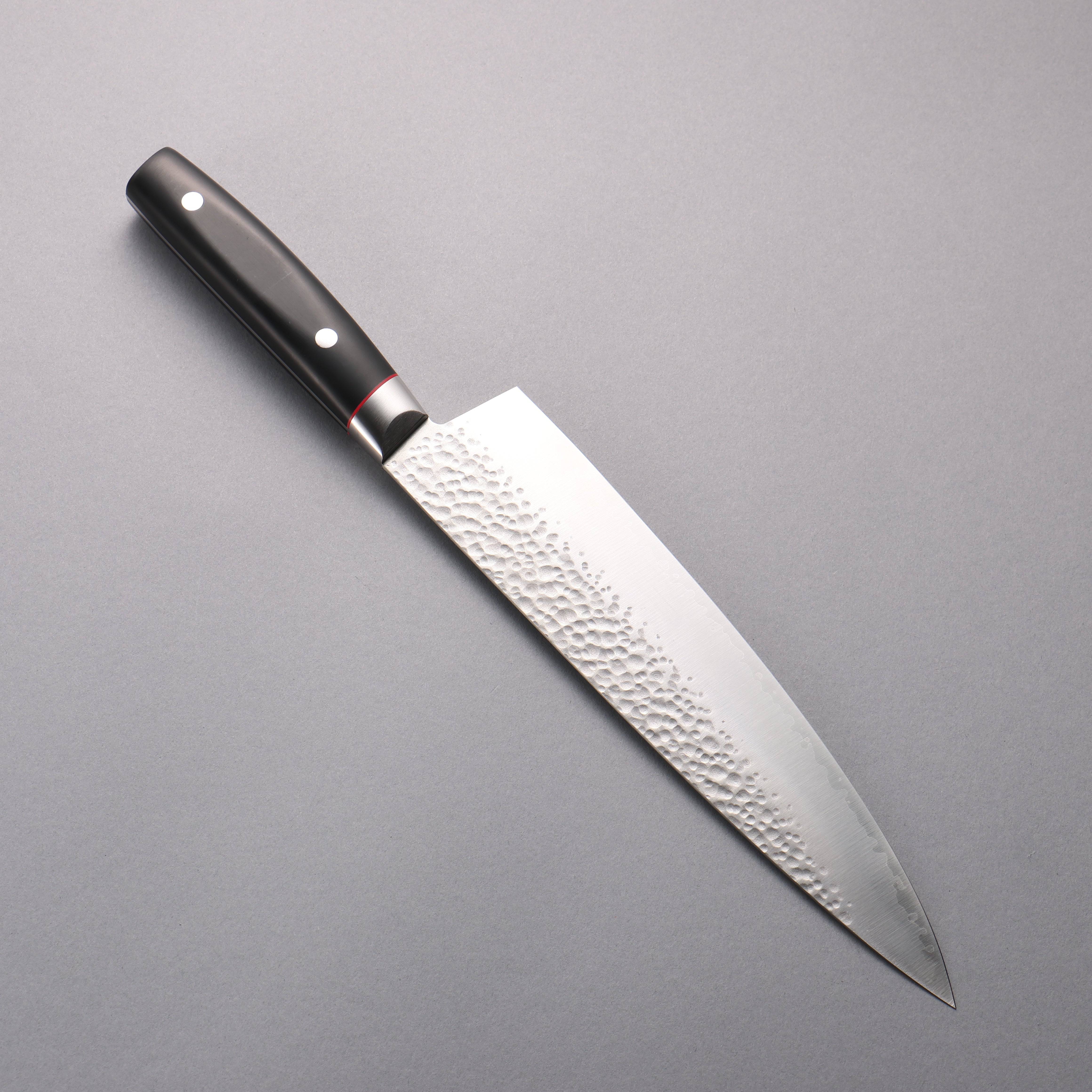 Seisuke PRO-J VG10 Hammered Gyuto 230mm Black Micarta Handle - Seisuke Knife