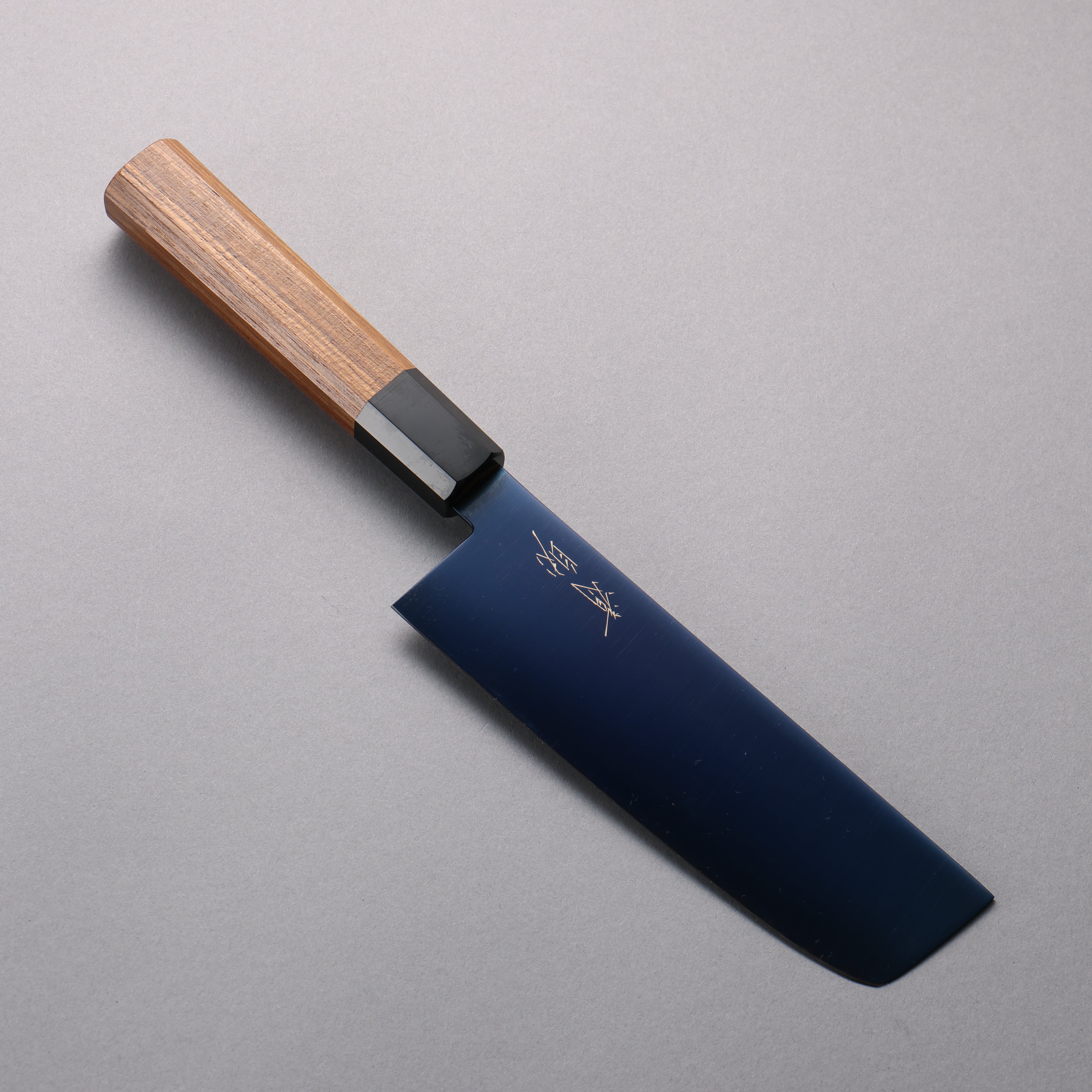 Seisuke SK-85 Ion plating Nakiri  160mm Teak (ferrule: Black Plastic) Handle - Seisuke Knife
