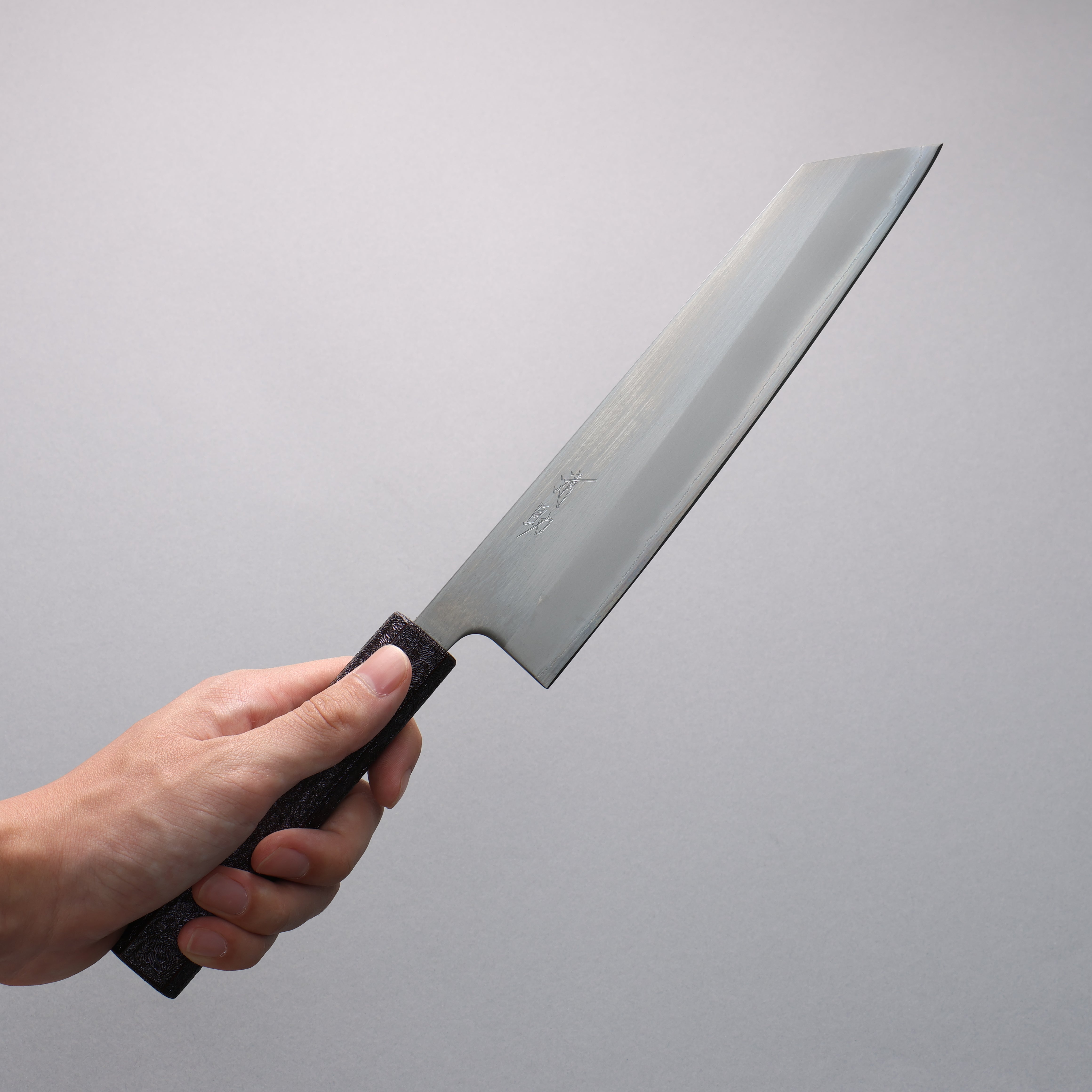 Seisuke White Steel No.1 Migaki Kiritsuke Gyuto 210mm Purple Lacquered Oak Handle - Seisuke Knife