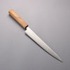 Seisuke Silver Steel No.3 Migaki Polish Finish Sujihiki240mm White Oak Handle - Seisuke Knife