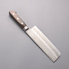 Seisuke AUS8 Hammered Nakiri 165mm with Brown Pakkawood Handle - Seisuke Knife - Slide 2