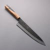 Hozantomoe White Steel No.2 Black Finished Gyuto 240mm Olive Tree and Black Resin Handle - Seisuke Knife - Slide 1