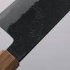 Hozantomoe White Steel No.2 Black Finished Santoku 180mm Olive Tree and Black Resin Handle - Seisuke Knife - Slide 4