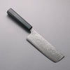 Yoshimi Kato VG10 Damascus Hammered(square) Nakiri  165mm Oak (Indigo Dyed) Handle - Seisuke Knife - Slide 1