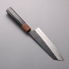 Yoshimi Kato Blue Super Black Finished Bunka  170mm Ebony (ferrule: Orange Resin) Handle - Seisuke Knife