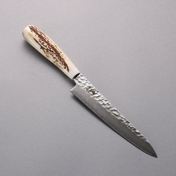 Sakai Takayuki VG10 33 Layer Damascus Petty-Utility 150mm Cow Bone Handle with Sheath - Seisuke Knife