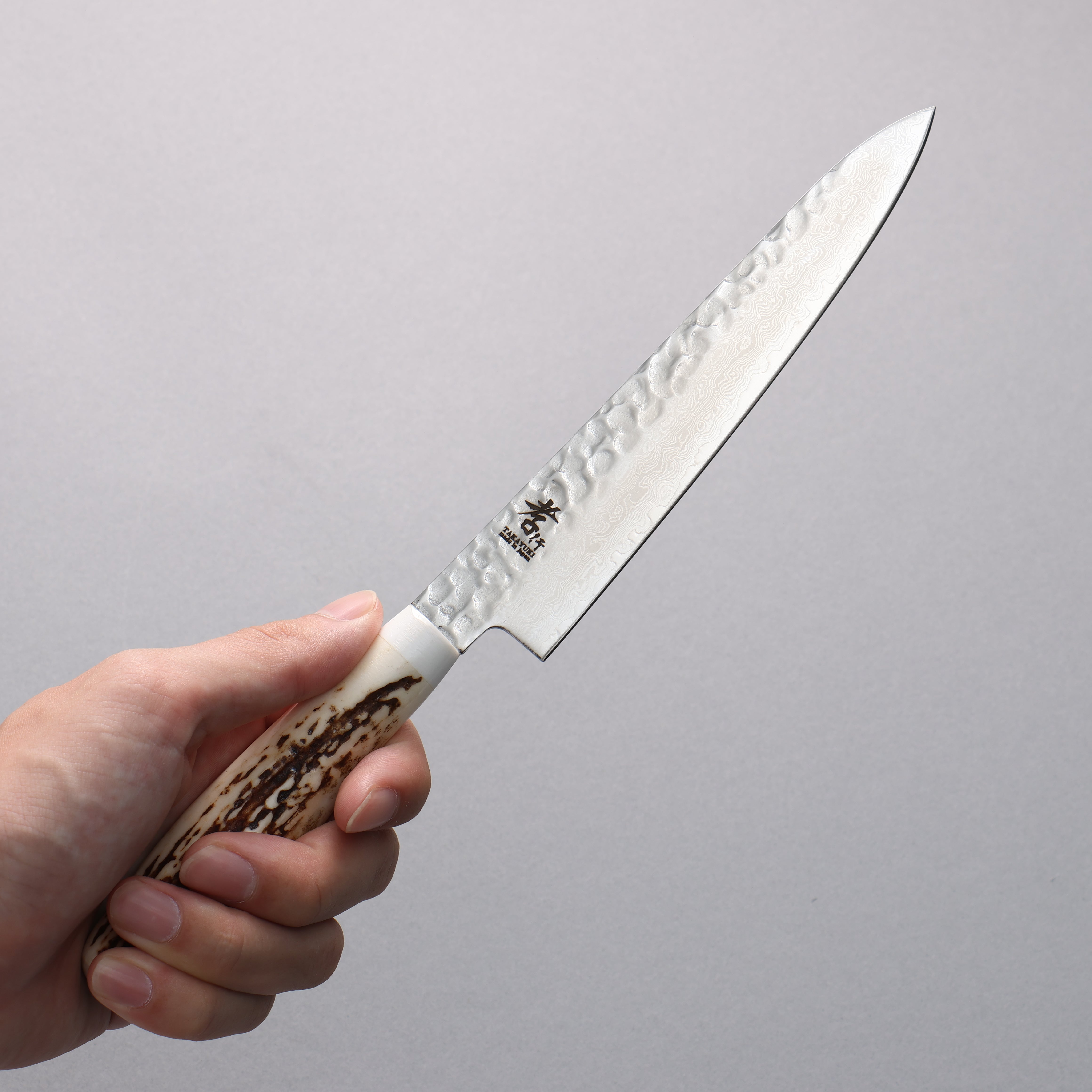 Sakai Takayuki VG10 33 Layer Damascus Petty-Utility 150mm Cow Bone Handle with Sheath - Seisuke Knife