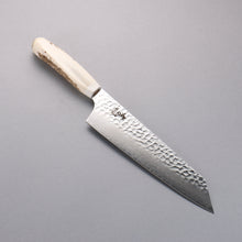  Sakai Takayuki VG10 33 Layer Damascus Kengata Gyuto 190mm Cow Bone Handle with Sheath - Seisuke Knife