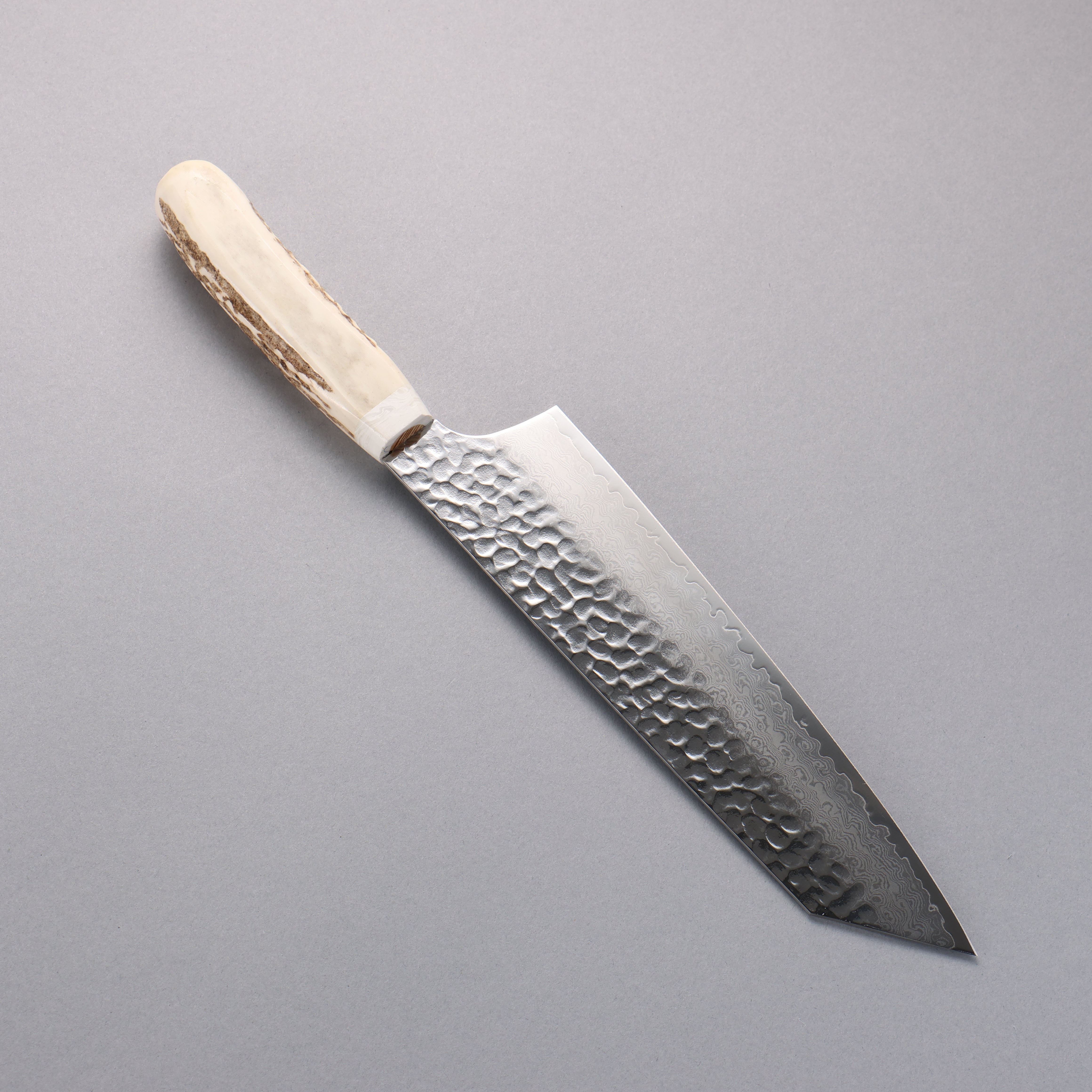 Sakai Takayuki VG10 33 Layer Damascus Kengata Gyuto 190mm Cow Bone Handle with Sheath - Seisuke Knife