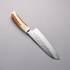 Sakai Takayuki VG10 33 Layer Damascus Santoku 180mm Cow Bone Handle with Sheath - Seisuke Knife - Slide 2