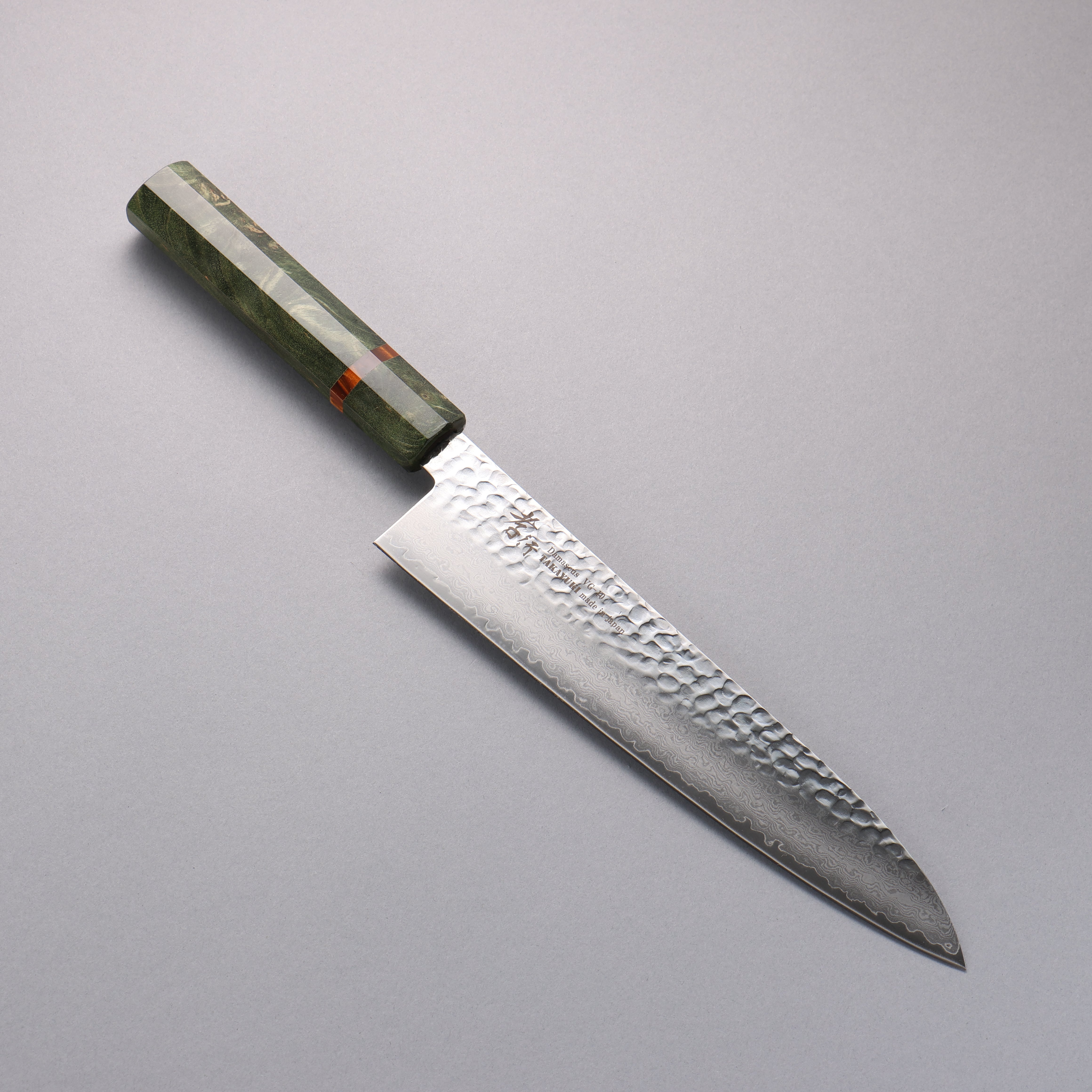Sakai Takayuki VG10 33 Layer Damascus Gyuto 240mm Stabilized wood Handle - Seisuke Knife