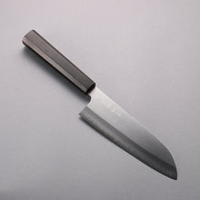  Makoto Kurosaki VG10 Nashiji Santoku  170mm Ebony Wood Handle - Seisuke Knife