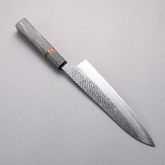 Yu Kurosaki Fujin SG2 Hammered Gyuto  210mm Stabilized wood (With Acrylic Ring) Handle - Seisuke Knife