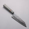Yu Kurosaki Fujin SG2 Hammered Bunka  170mm Stabilized wood (With Acrylic Ring) Handle - Seisuke Knife - Slide 1