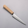 Seisuke Silver Steel No.3 Migaki Polish Finish Petty-Utility  150mm White Oak Handle - Seisuke Knife