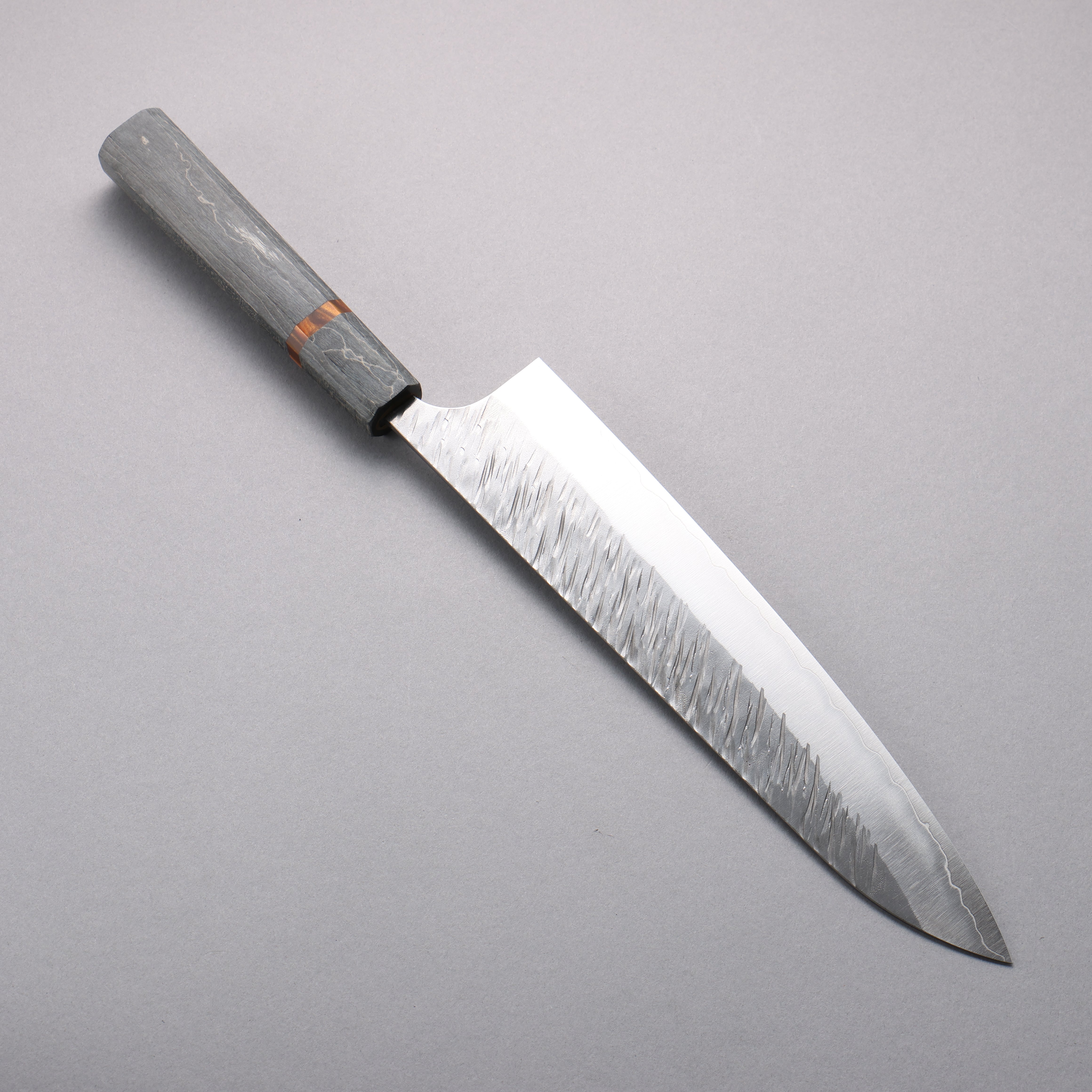 Yu Kurosaki Fujin SG2 Hammered Gyuto  240mm Stabilized wood (With Acrylic Ring) Handle - Seisuke Knife