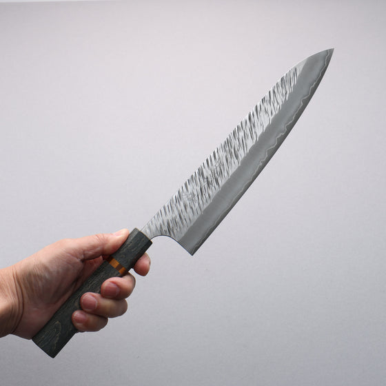 Yu Kurosaki Fujin SG2 Hammered Gyuto  240mm Stabilized wood (With Acrylic Ring) Handle - Seisuke Knife