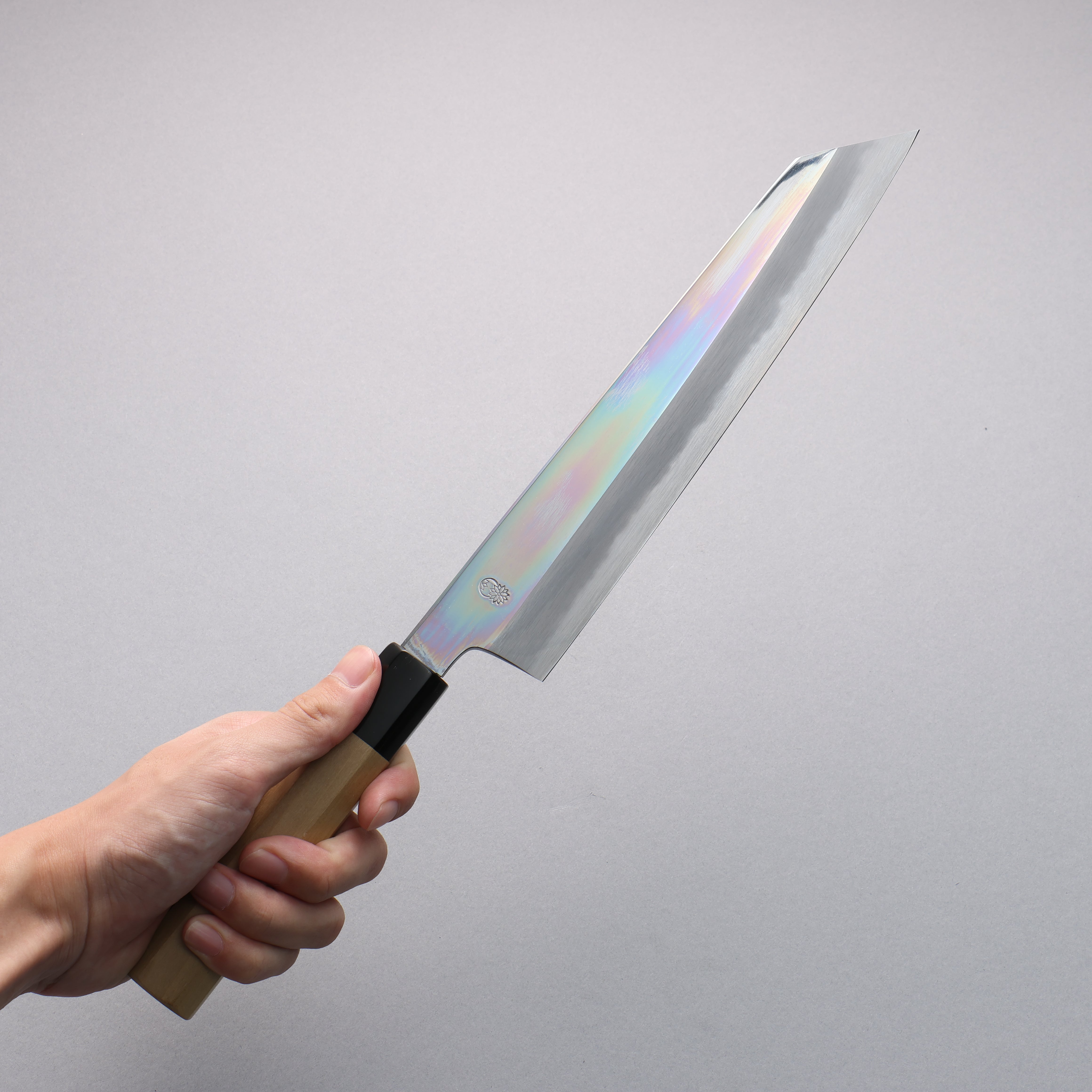 Choyo White Steel Mirrored Kiritsuke Gyuto 240mm Magnolia Handle - Seisuke Knife