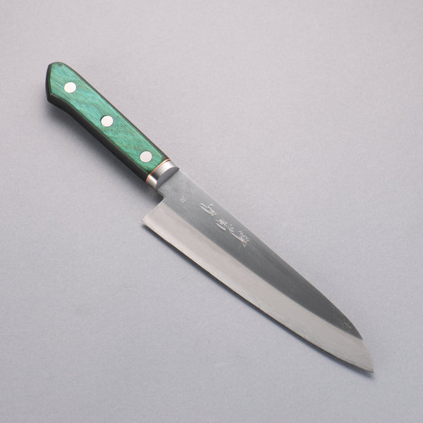 木みどり Sakai Kikumori Blue Steel No.1 Gyuto 175mm Green Pakkawood Handle