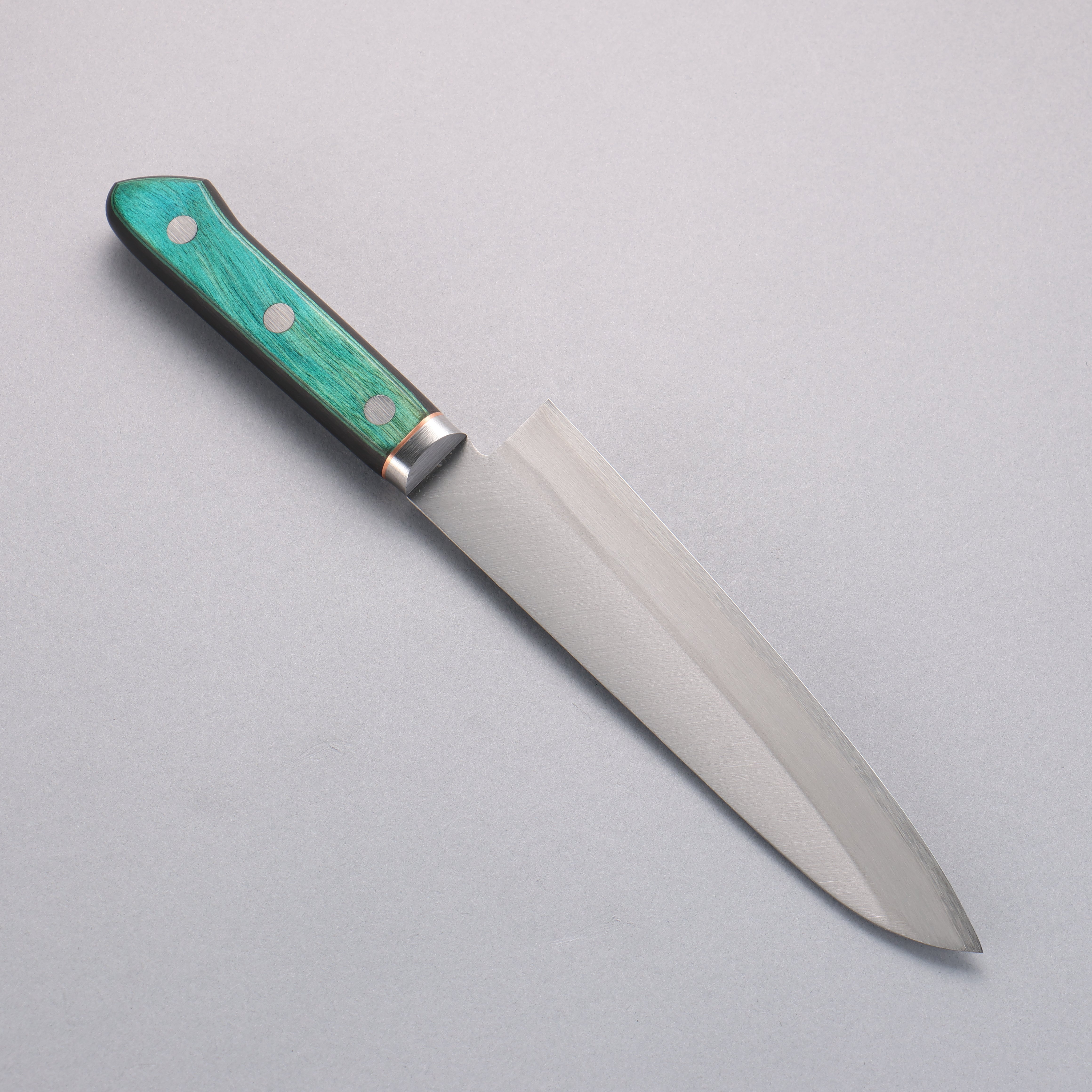 Sakai Kikumori Blue Steel No.1 Gyuto 175mm Green Pakkawood Handle