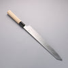 Kikuzuki Silver Steel No.3 Bokashi Kiritsuke Yanagiba  300mm Magnolia Handle - Seisuke Knife