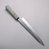 Yu Kurosaki Fujin SG2 Hammered Sujihiki  240mm Stabilized wood (With Acrylic Ring) Handle - Seisuke Knife - Slide 2