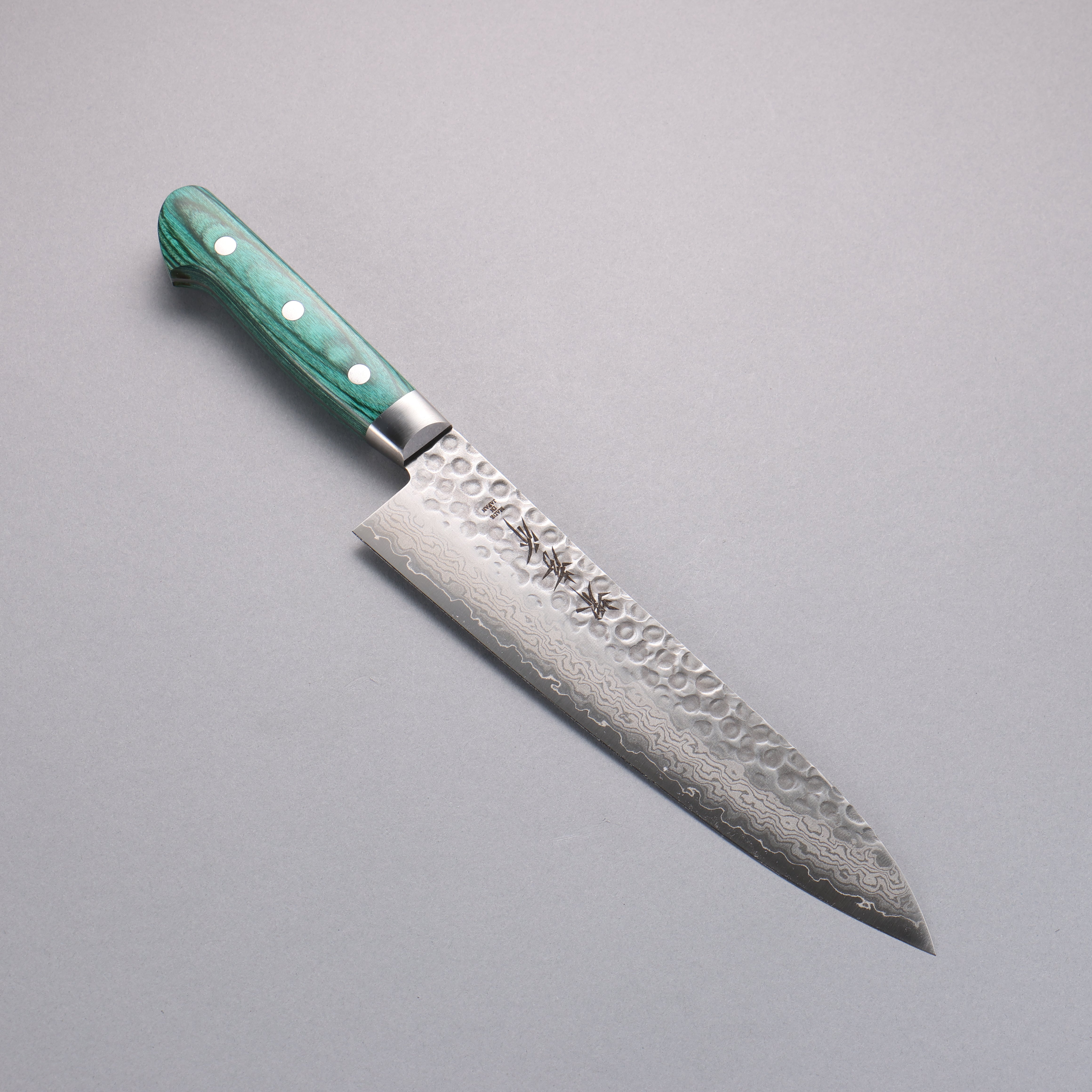 Sakai Takayuki VG10 17 Layer Damascus Gyuto 210mm Green Pakka wood Han
