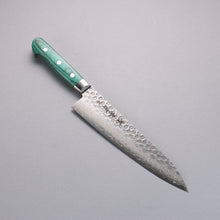  Sakai Takayuki VG10 17 Layer Damascus Gyuto 210mm Green Pakka wood Handle - Seisuke Knife