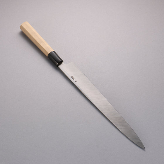 Kikuzuki White Steel No.2 Nashiji Yanagiba 240mm Magnolia Handle - Seisuke Knife