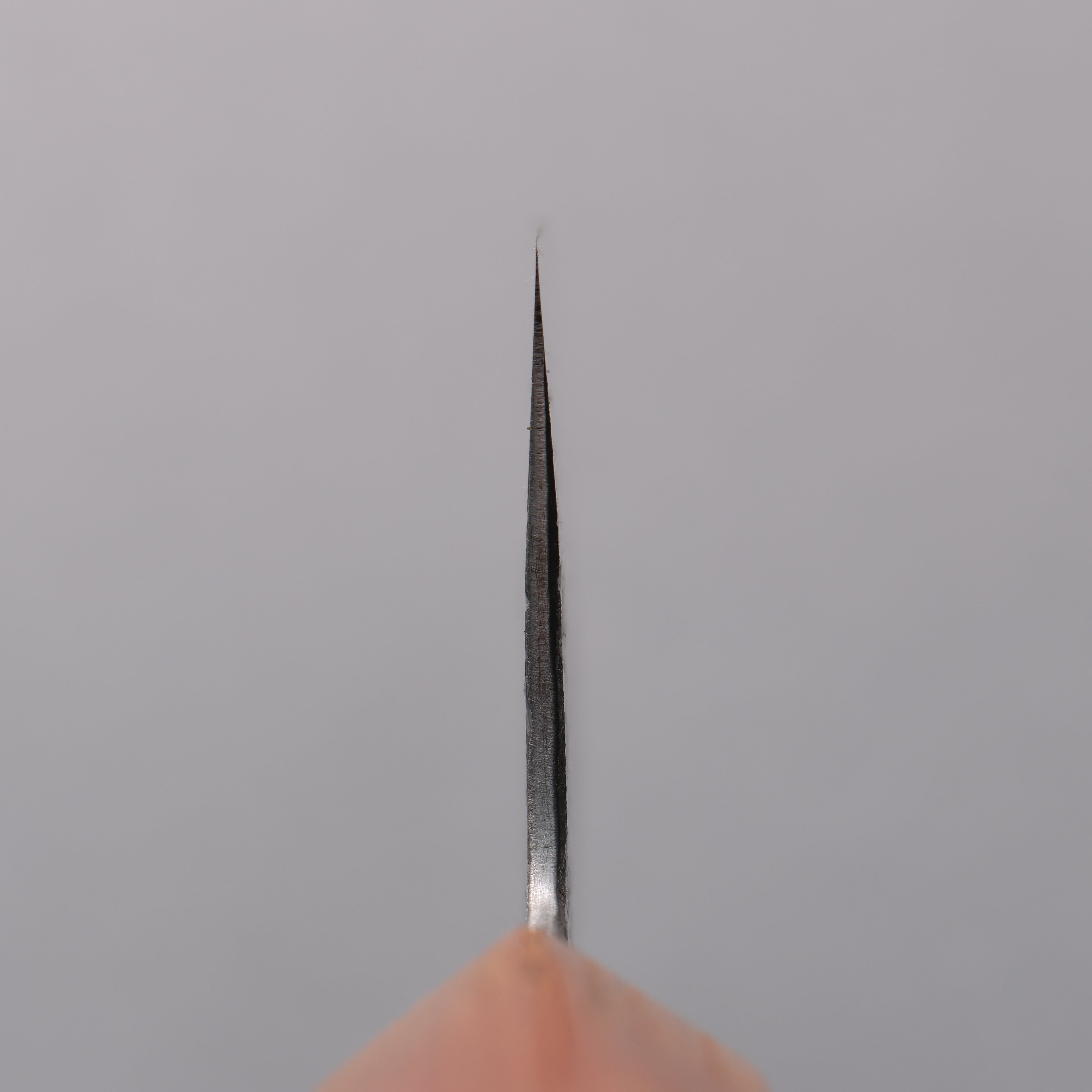 Isamitsu Abe White Steel No.1 Hammered Gyuto 210mm Pentagonal Oak Handle - Seisuke Knife
