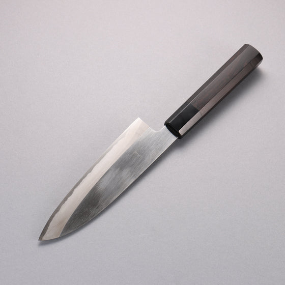 Minamoto Akitada White Steel No.2 Kasumitogi Santoku  180mm Ebony Wood Handle - Seisuke Knife