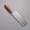 Takeshi Saji SRS13 Damascus Hammered(Maru) Nakiri  165mm Ironwood Handle - Seisuke Knife - Slide 2