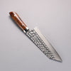 Takeshi Saji SRS13 Damascus Hammered(Maru) Bunka  180mm Ironwood Handle - Seisuke Knife - Slide 2