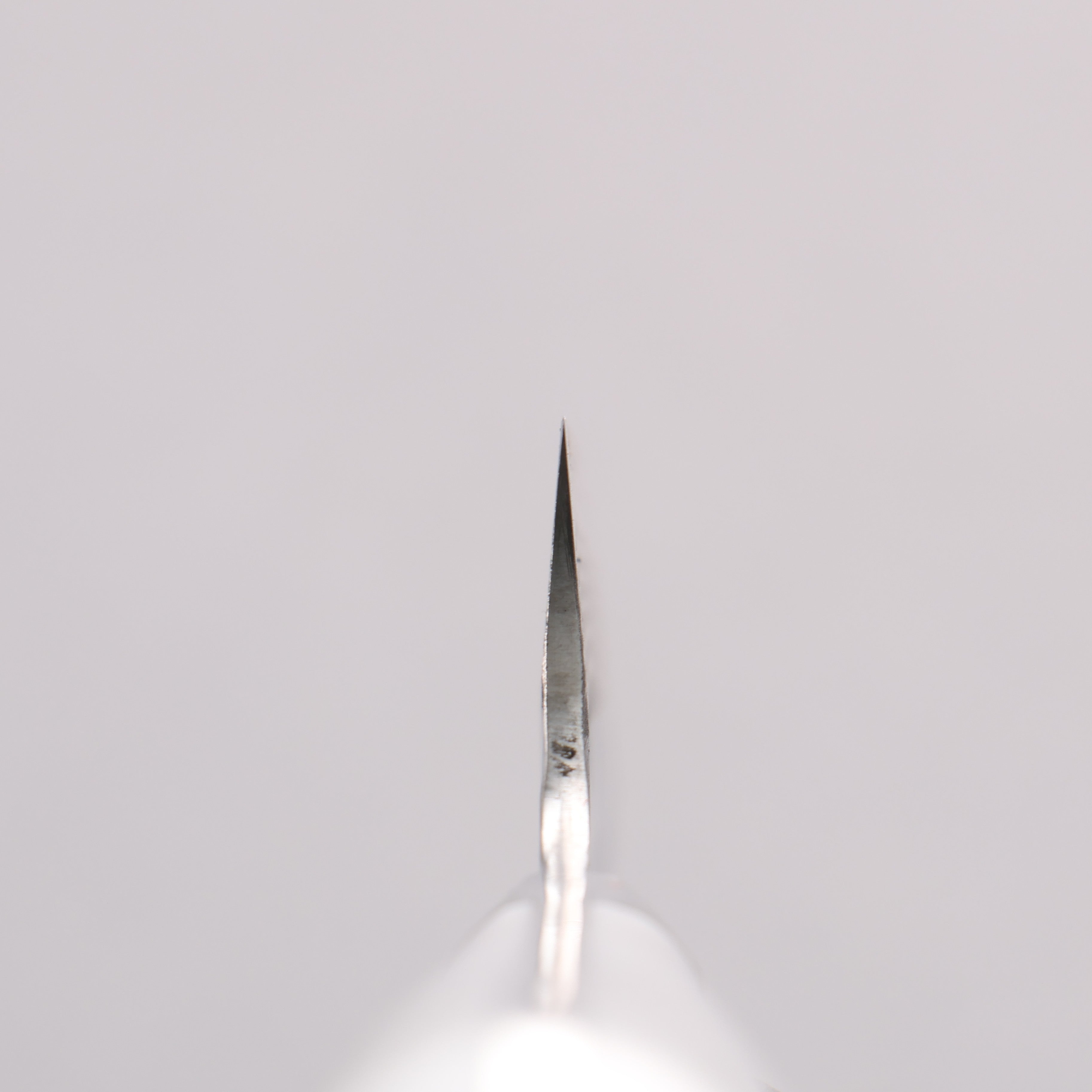 Takeshi Saji SRS13 Damascus Hammered(Maru) Kiritsuke Petty-Utility  130mm White Corian Handle - Seisuke Knife