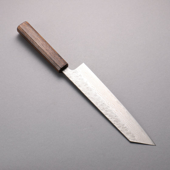 Seisuke Stainless Steel 440C Hammered Damascus Kiritsuke Gyuto  210mm Oak Handle - Seisuke Knife