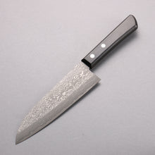  Nao Yamamoto VG10 Black Damascus Santoku  170mm Black Pakka wood Handle - Seisuke Knife