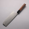 Nao Yamamoto SG2 Damascus Migaki Finished Nakiri 165mm Rosewood & Black Pakkawood Handle - Seisuke Knife