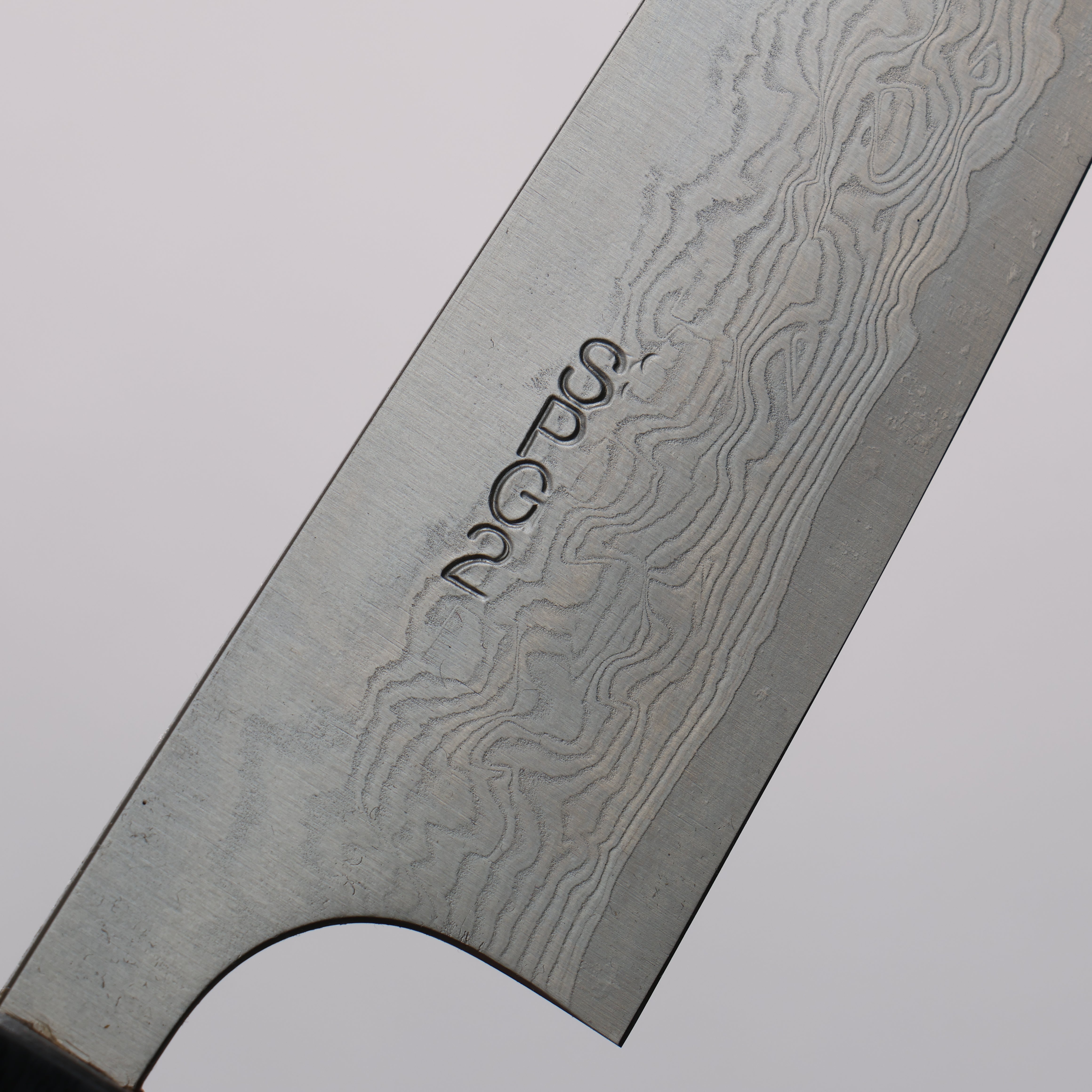 Nao Yamamoto SG2 Damascus Migaki Petty-Utility 120mm Shitan & Black Pakkawood Handle - Seisuke Knife