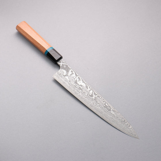 Ryusen Bonten Unryu Kai VG10 63 Layer Damascus Gyuto  240mm Chinese Quince Handle - Seisuke Knife