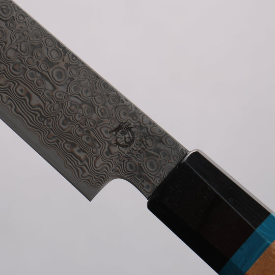 Ryusen Bonten Unryu Kai VG10 63 Layer Damascus Kengata Sujihiki  240mm Chinese Quince Handle - Seisuke Knife