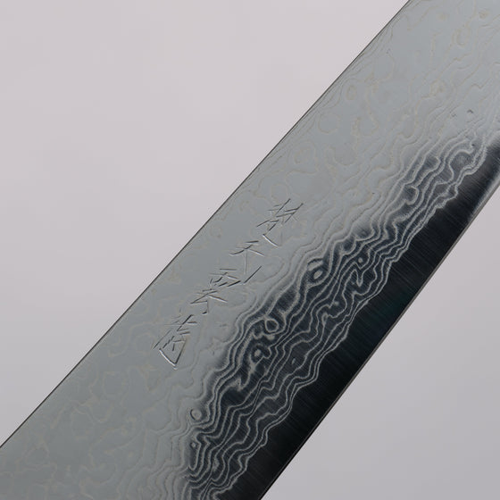 Ryusen Bonten Unryu VG10 63 Layer Damascus Gyuto  150mm Black Pakka wood Handle - Seisuke Knife