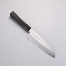  Kagekiyo Silver Steel No.3 Santoku  180mm Black Lacquered (Magnolia) Handle - Seisuke Knife