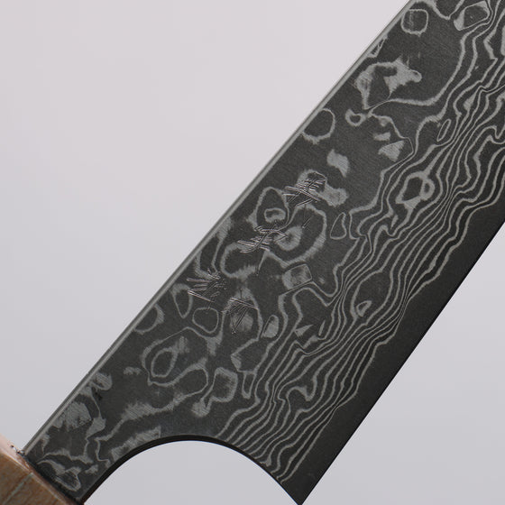 Yoshimi Kato VG10 Black Damascus Paring  90mm Western style (blue) Handle - Seisuke Knife