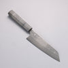 Yoshimi Kato VG10 Black Damascus Bunka  170mm Gray Stablilized Wood (Black and White Rings) Handle - Seisuke Knife - Slide 1